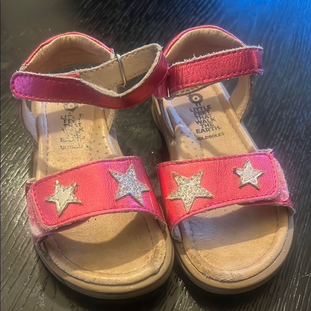 Old Soles Pink and Silver Star Sandals